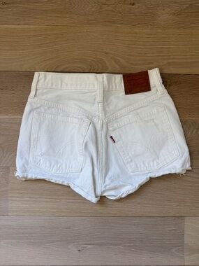 Levi's 501 Button-fly White Denim Cutoff Shorts NWOT